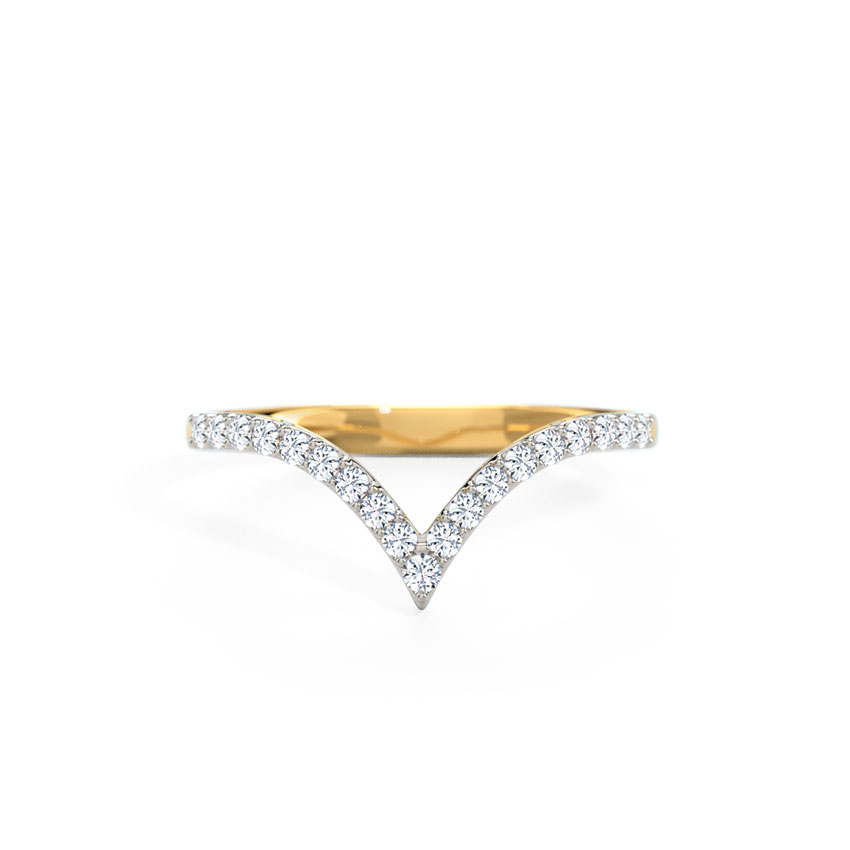 Apex Stackable Diamond Ring — Rose Gold / 14