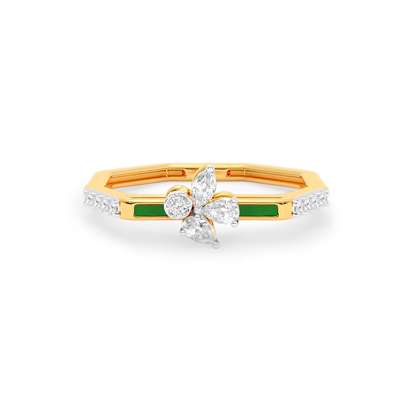 Butterfly Slider Diamond Ring — Rose Gold / 12
