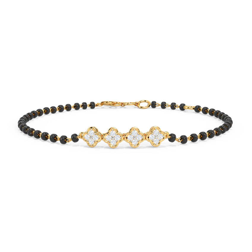Eshani Diamond Mangalsutra Bracelet — Rose Gold / 6.5 in