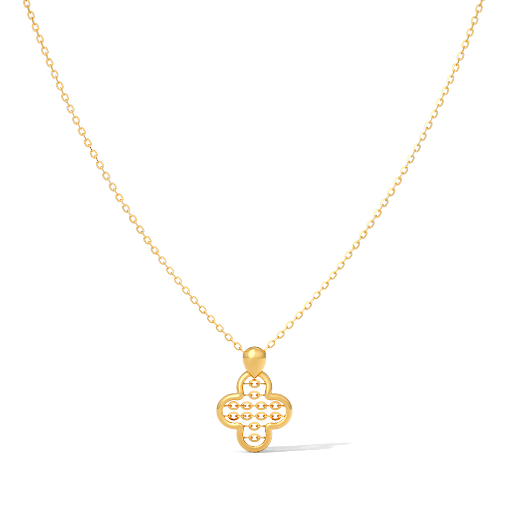 Mridula 22KT Gold Necklace — Rose Gold / 16 in