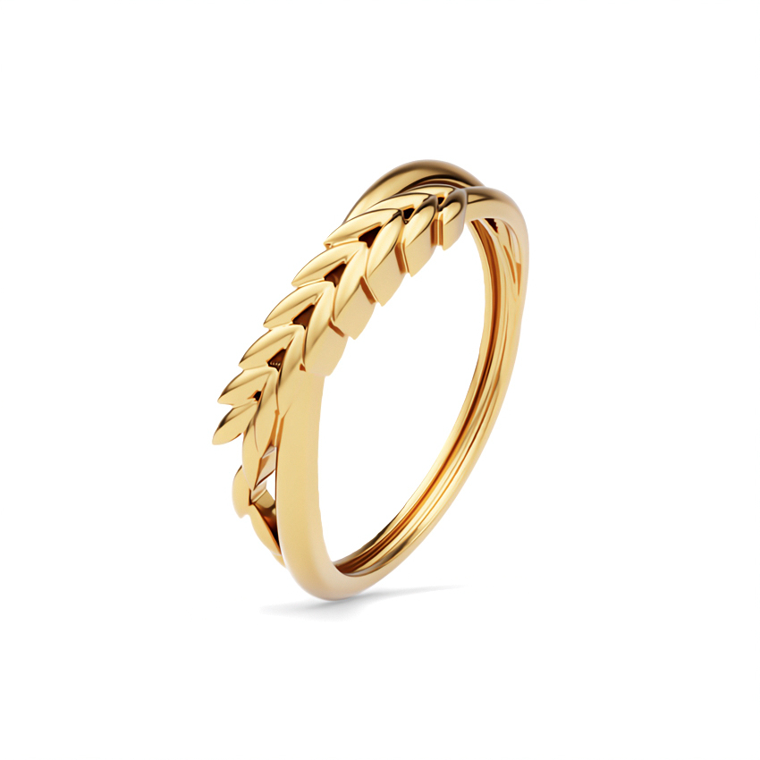 Dharvika 22KT Gold Band — Rose Gold / 12