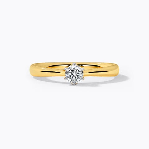 Berina Solitaire Ring — Rose Gold / 12