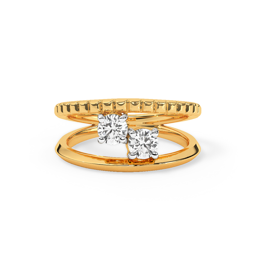 Glacial Spark Solitaire Ring — Rose Gold / 12