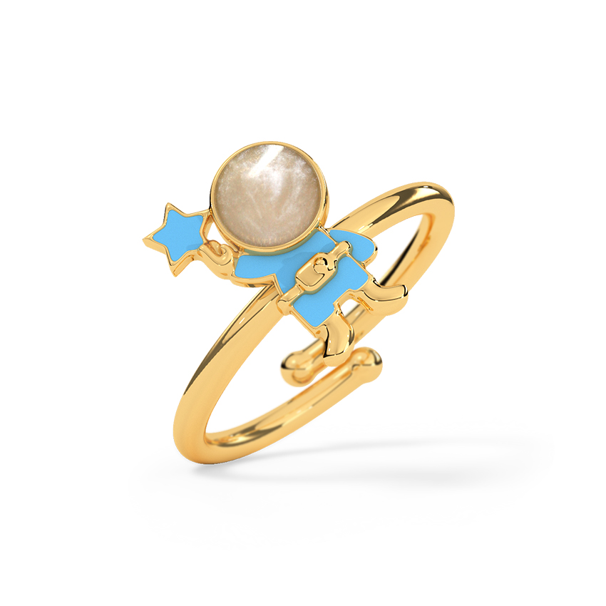 Astronaut Kids Gold Ring — Rose Gold / 12
